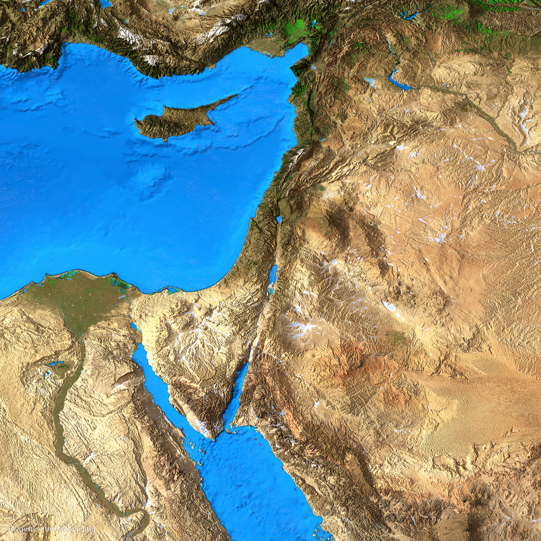 Bản đồ địa hình khu vực Ítraen 1