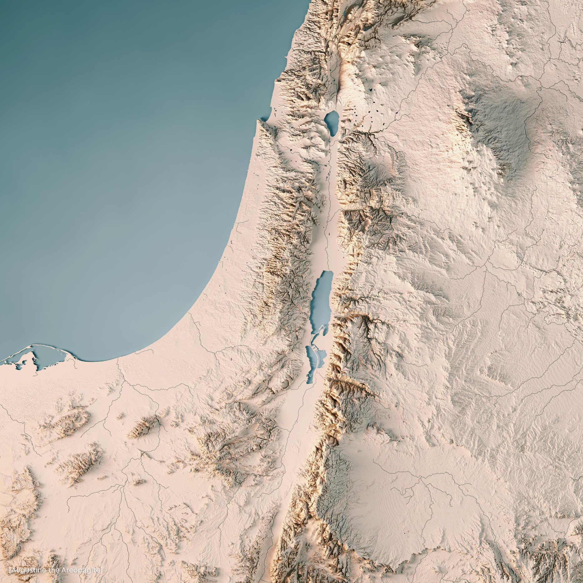 Bản đồ địa hình khu vực Ítraen 3